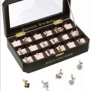 New Juicy Couture CHARMS display CASE jewelry box